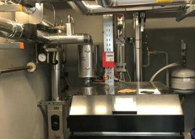 Chaufferie avec pompe à chaleur Li-Mithra dans un immeuble de 36 logements Belfort